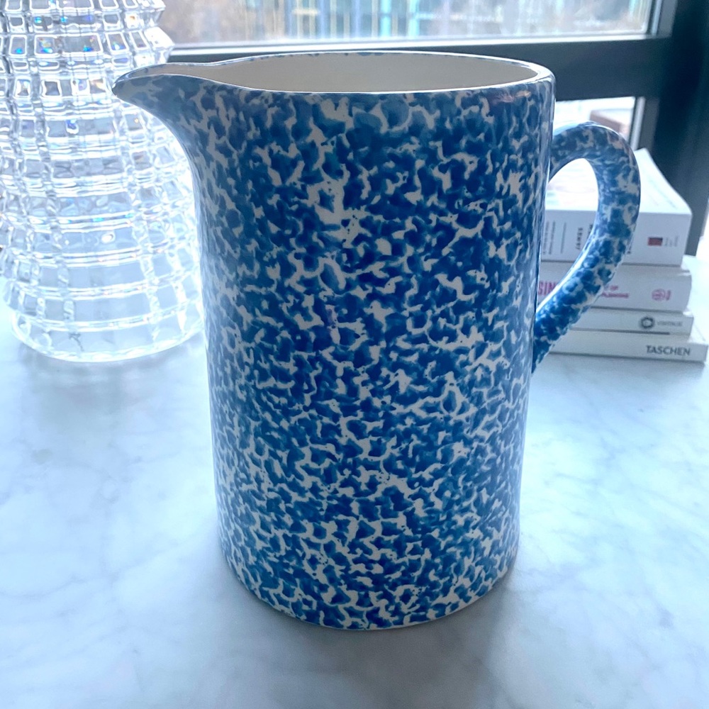 Tory Burch Blue Spongewear Pitcher - large